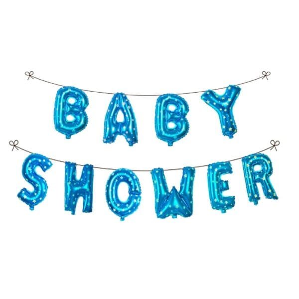 Baby Shower Blue Foil Balloon 16"