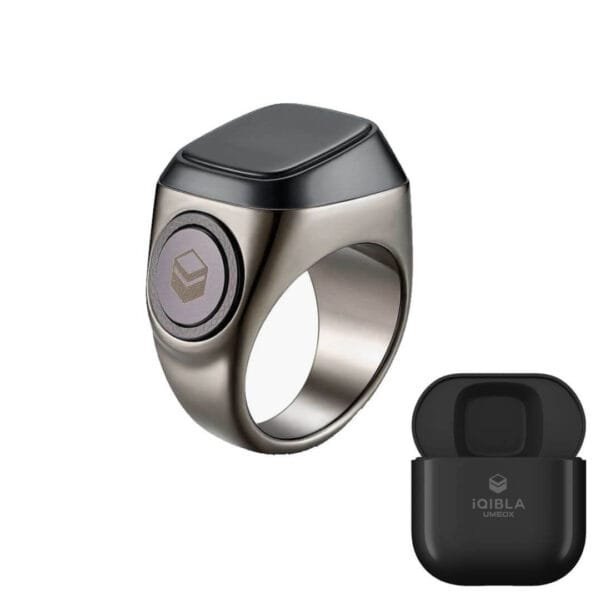 iQibla Smart Zikr Ring With Charging Case - Image 2