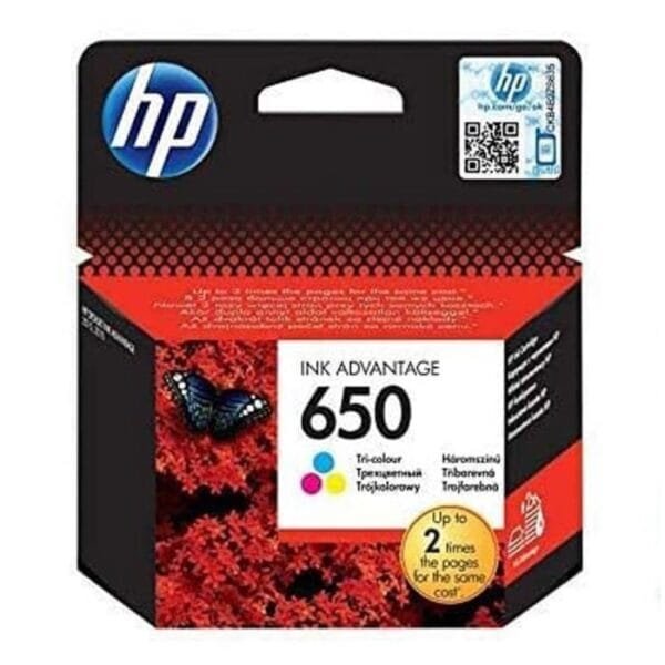 HP 650 Tricolor Original Ink Cartridge