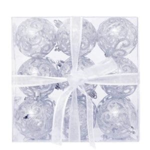 7cm silver balls set of 30
