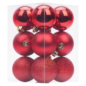 8cm Balls set of 12 red-1