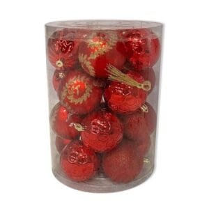 8cm red ball set of 20