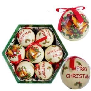 Christmas Ball 14pc box mix pattern
