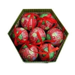 Christmas Ball 14pc box red