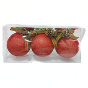 Red Balls set of 3