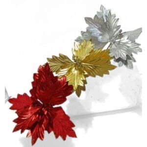 Single flower red-gold-silver