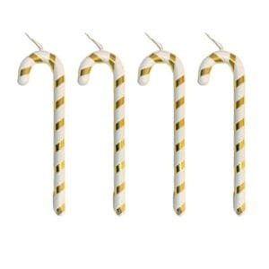 candy stick pack of 4 golden 19cm