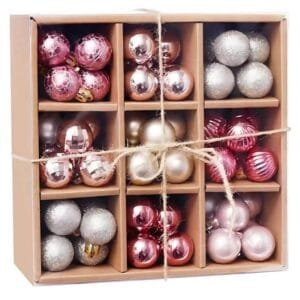 4cmBronze-pink ball-63pc-set