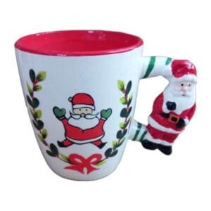 Ceramic Christmas Mug red