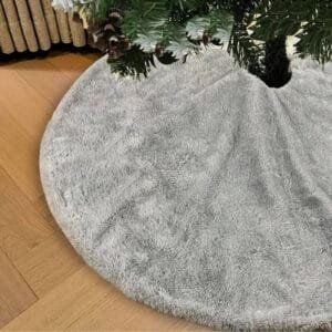 122cm christmas tree skirt grey