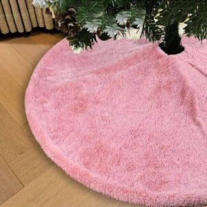 122cm christmas tree skirt pink
