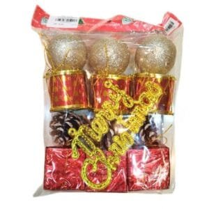 merry christmas ornament set