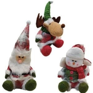 soft toys sitting green