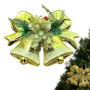 golden christmas bell 20cm