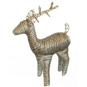 handmade reindeer off-gold color