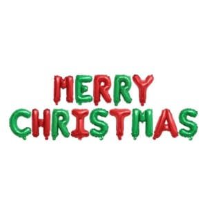 merry christmas foil balloon