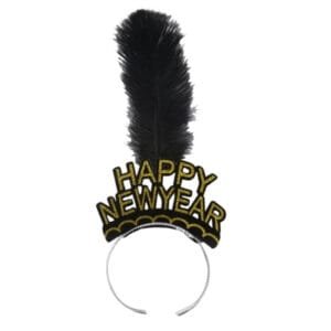 new year feather crown