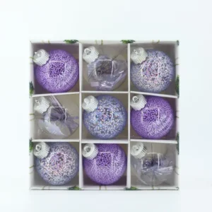8cm Purple Balls set of 9