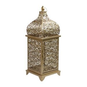 60cm Lantern Gold Moroccan-style lantern